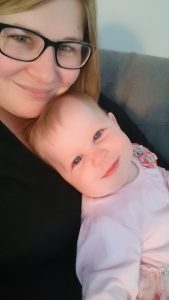 Lisa with her baby girl